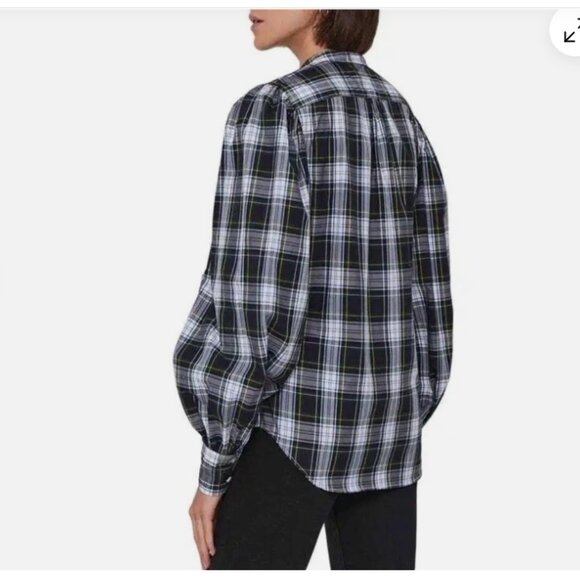 Polo Ralph Lauren Women Multi Color Cotton Blouson-Sleeve Shirt, Size 2 NWT - Picture 3 of 10